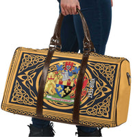 Personalized Monmouthshire Wales Travel Bag Coat Of Arms Celtic Style - Wonder Print Shop