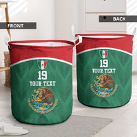 Custom Mexico Football Laundry Basket El Tricolor World Cup Style - Wonder Print Shop