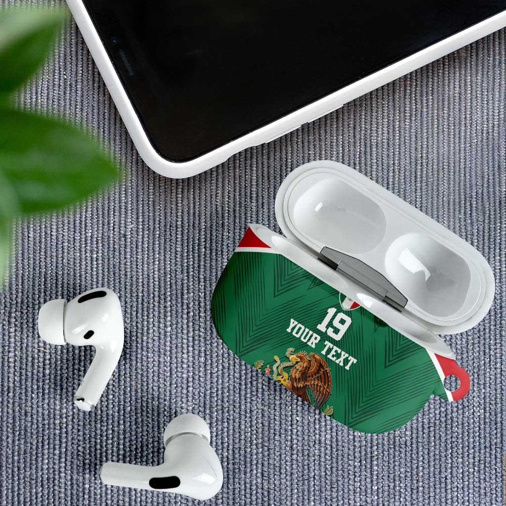 Custom Mexico Football AirPods Case El Tricolor World Cup Style - Wonder Print Shop
