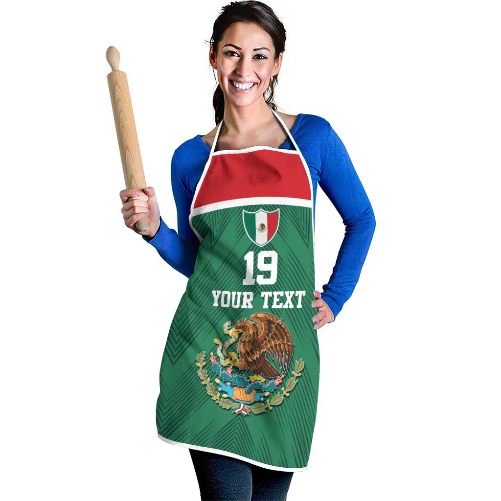 Custom Mexico Football Apron El Tricolor World Cup Style - Wonder Print Shop