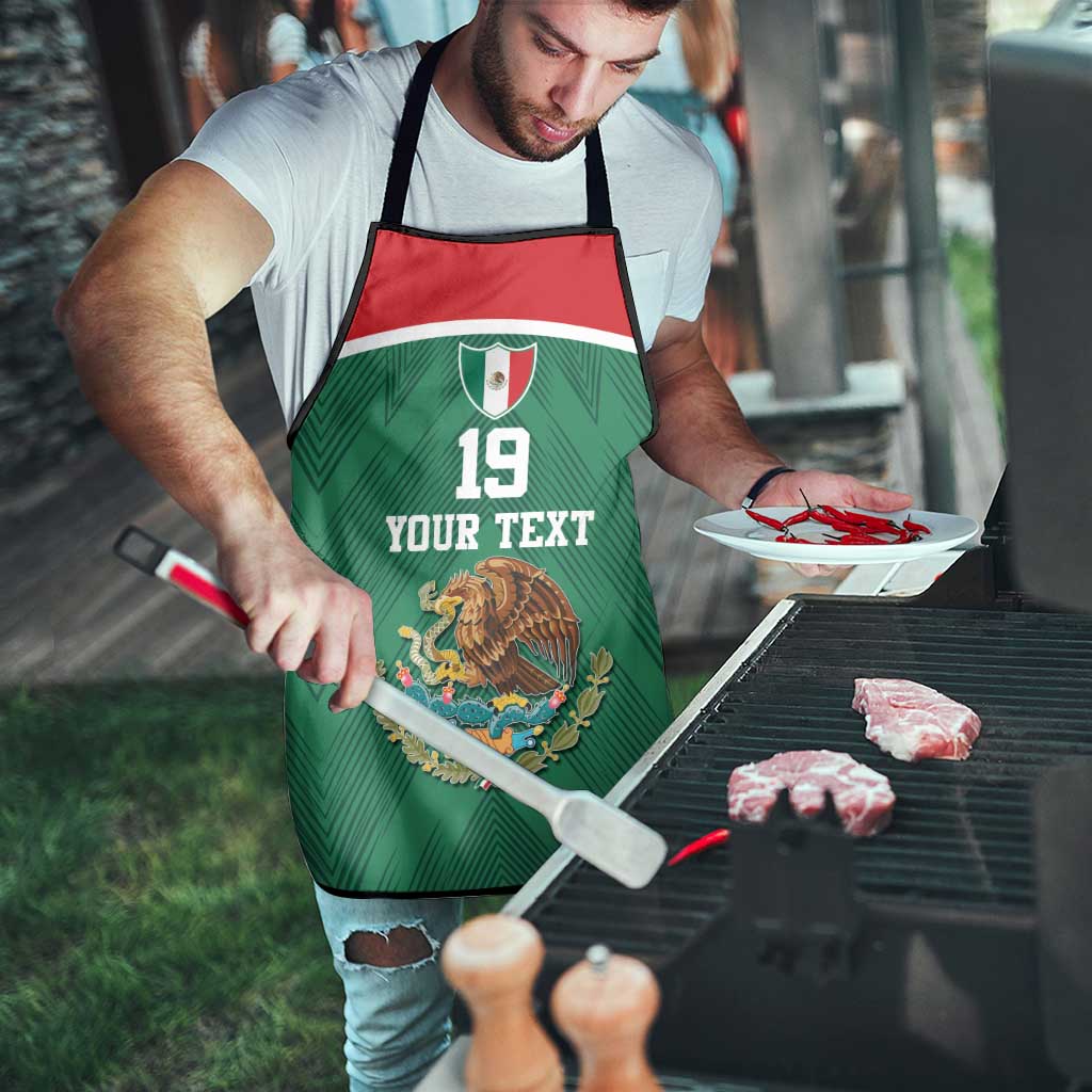 Custom Mexico Football Apron El Tricolor World Cup Style - Wonder Print Shop