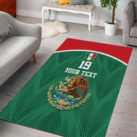 Custom Mexico Football Area Rug El Tricolor World Cup Style - Wonder Print Shop