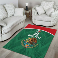 Custom Mexico Football Area Rug El Tricolor World Cup Style - Wonder Print Shop