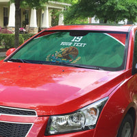 Custom Mexico Football Auto Sun Shade El Tricolor World Cup Style - Wonder Print Shop
