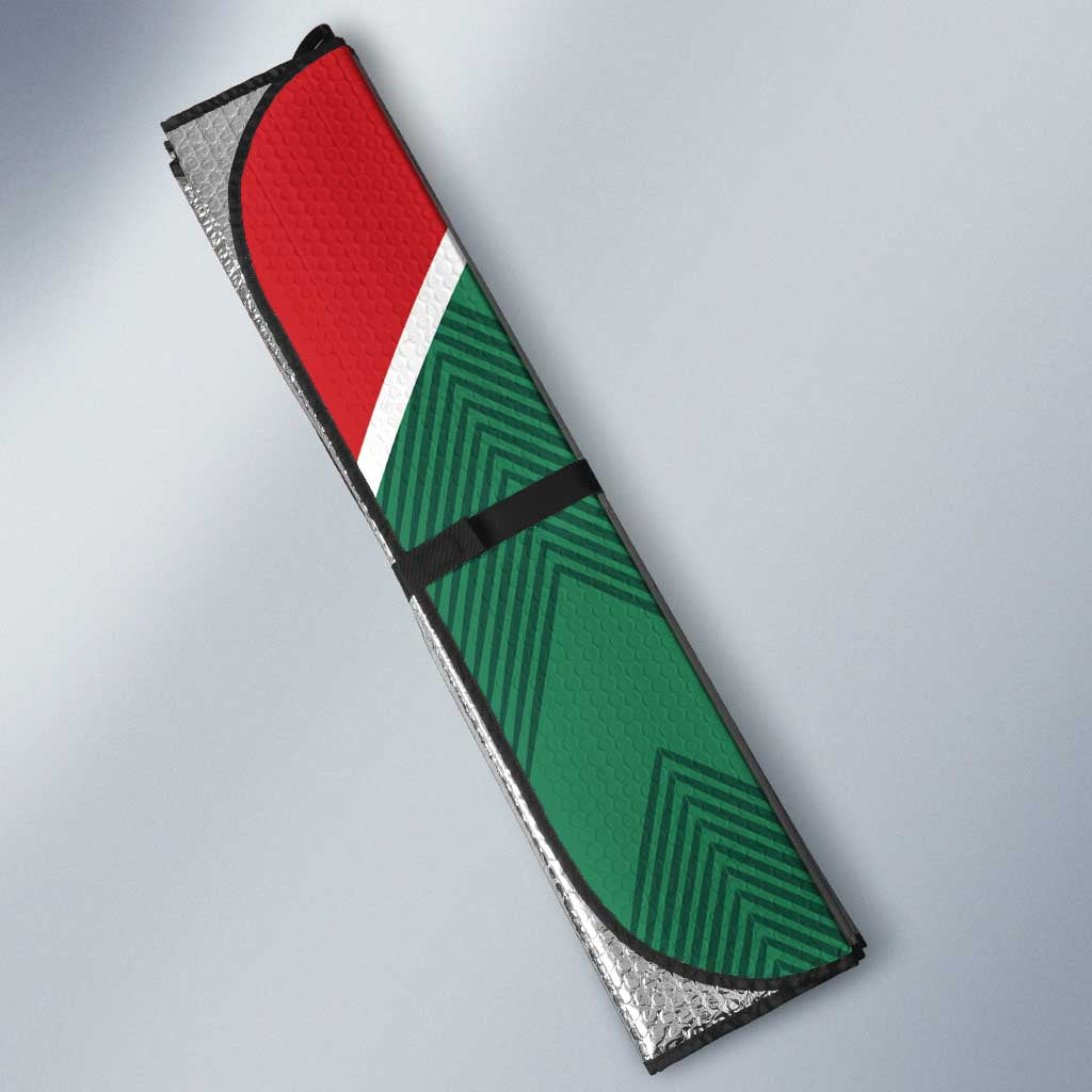 Custom Mexico Football Auto Sun Shade El Tricolor World Cup Style - Wonder Print Shop