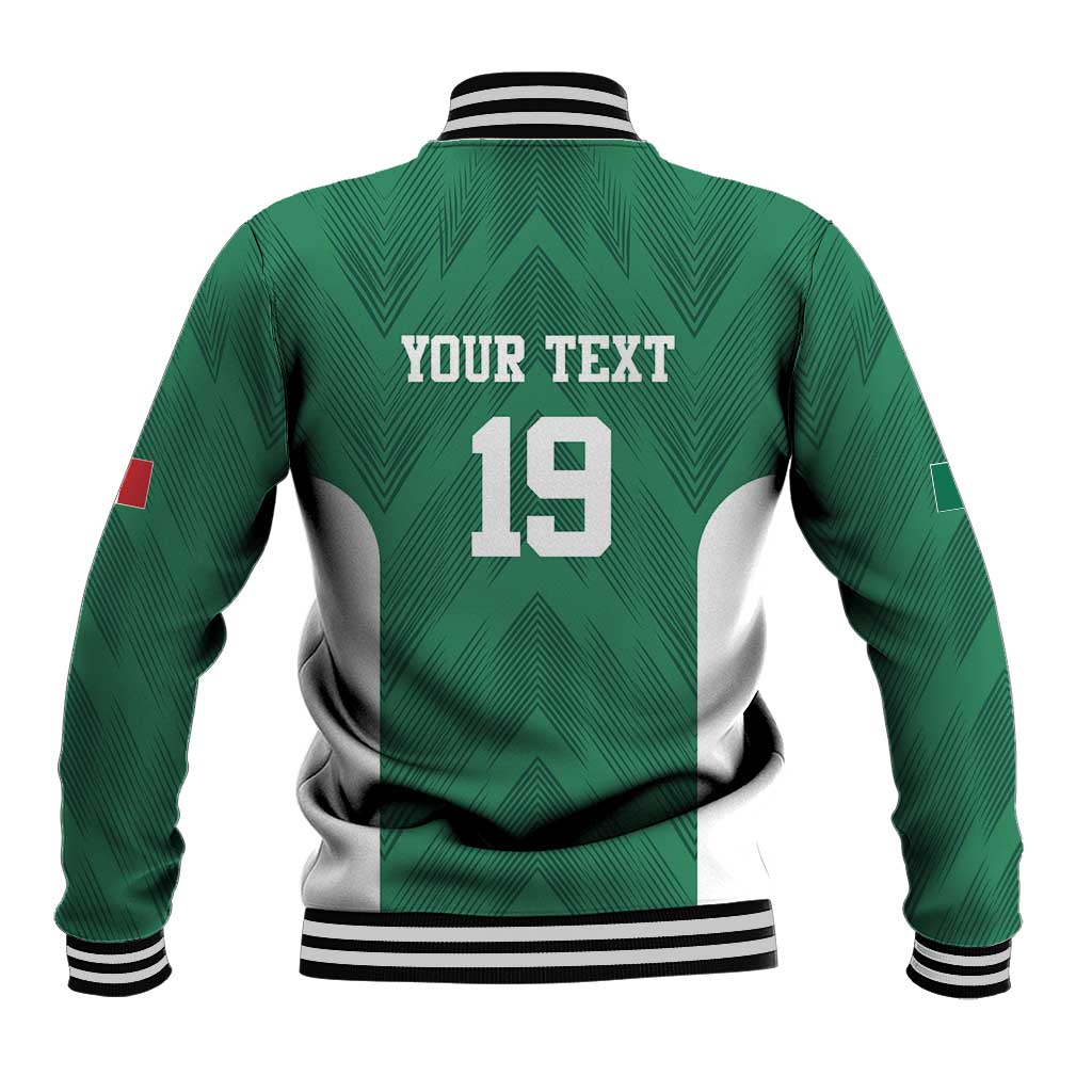 Custom Mexico Football Baseball Jacket El Tricolor World Cup Style - Wonder Print Shop