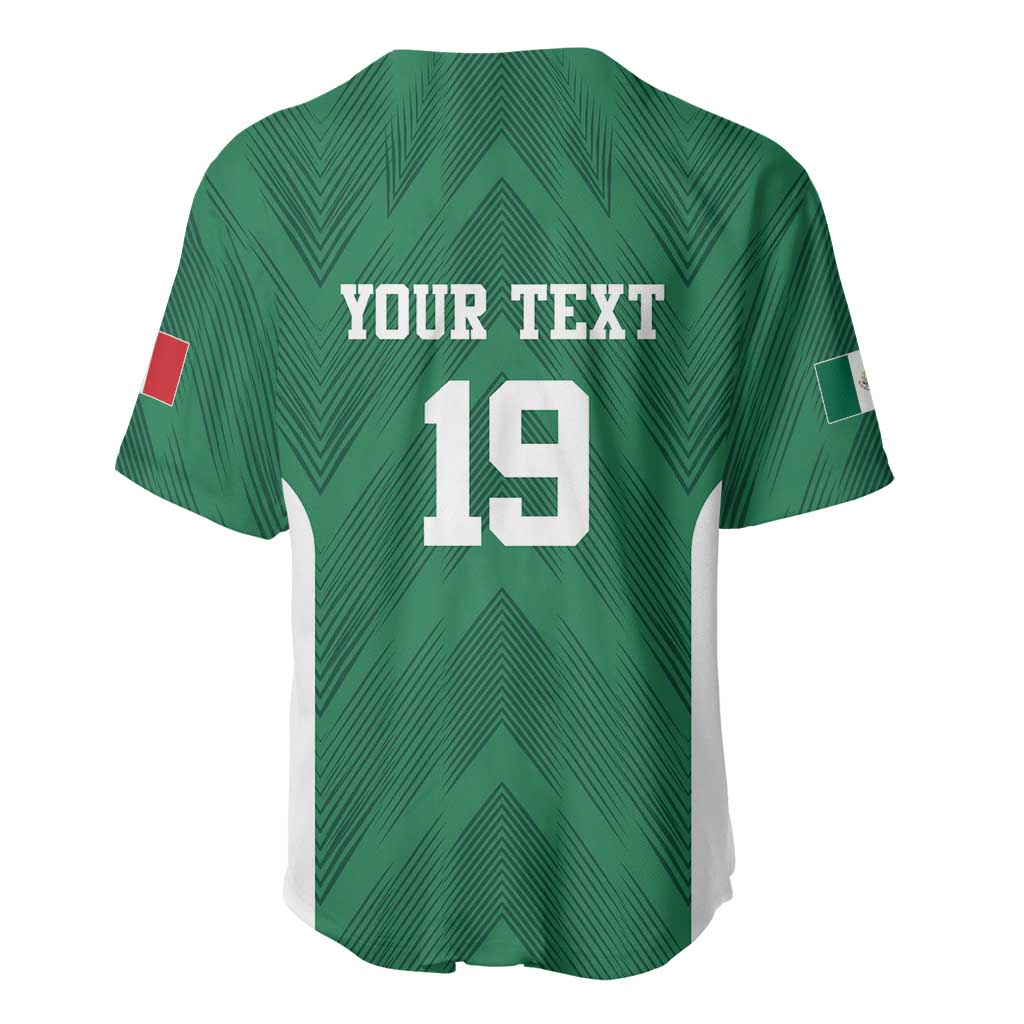 Custom Mexico Football Baseball Jersey El Tricolor World Cup Style - Wonder Print Shop