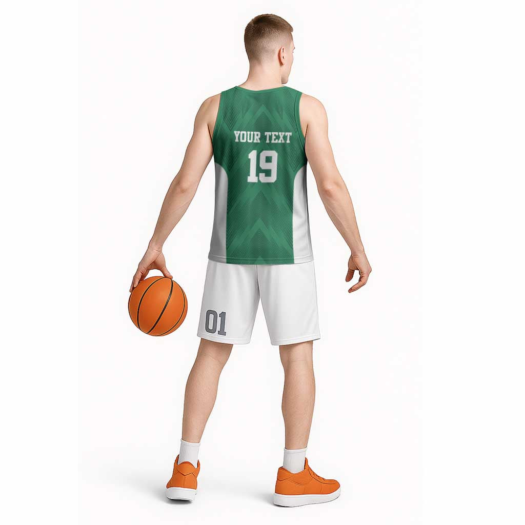 Custom Mexico Football Basketball Jersey El Tricolor World Cup Style - Wonder Print Shop