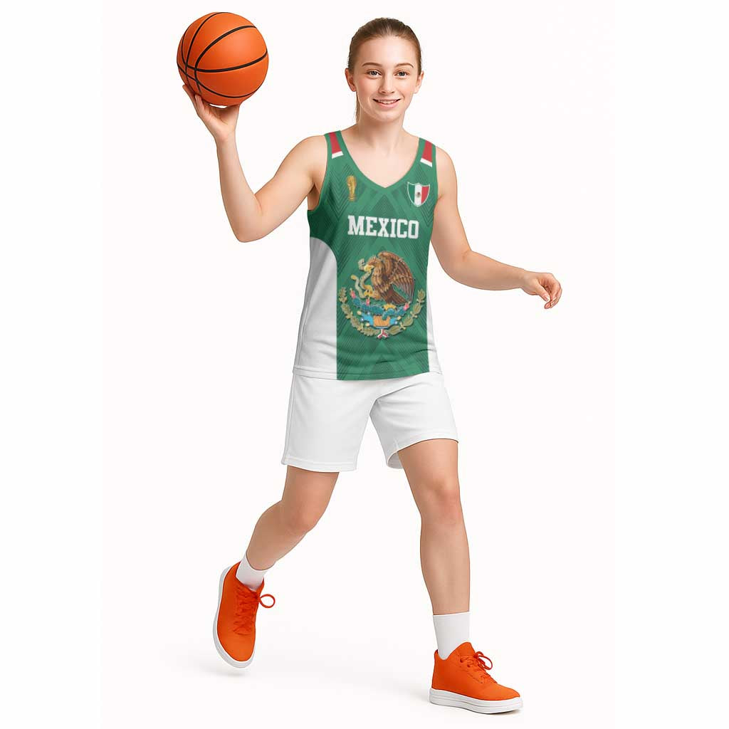 Custom Mexico Football Basketball Jersey El Tricolor World Cup Style - Wonder Print Shop