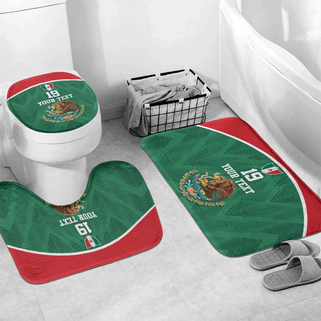 Custom Mexico Football Bathroom Set El Tricolor World Cup Style - Wonder Print Shop