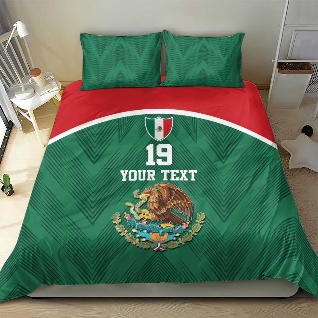 Custom Mexico Football Bedding Set El Tricolor World Cup Style - Wonder Print Shop