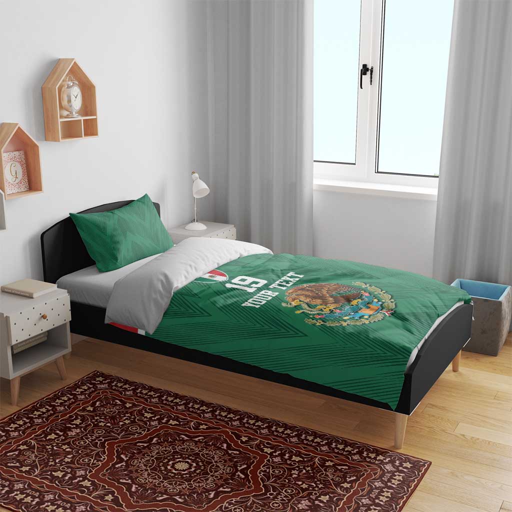 Custom Mexico Football Bedding Set El Tricolor World Cup Style - Wonder Print Shop
