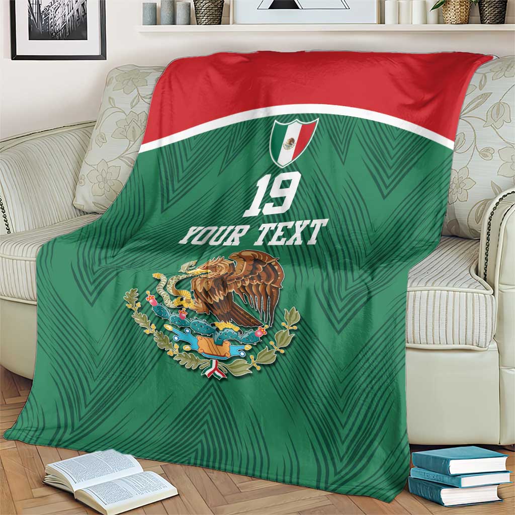 Custom Mexico Football Blanket El Tricolor World Cup Style - Wonder Print Shop