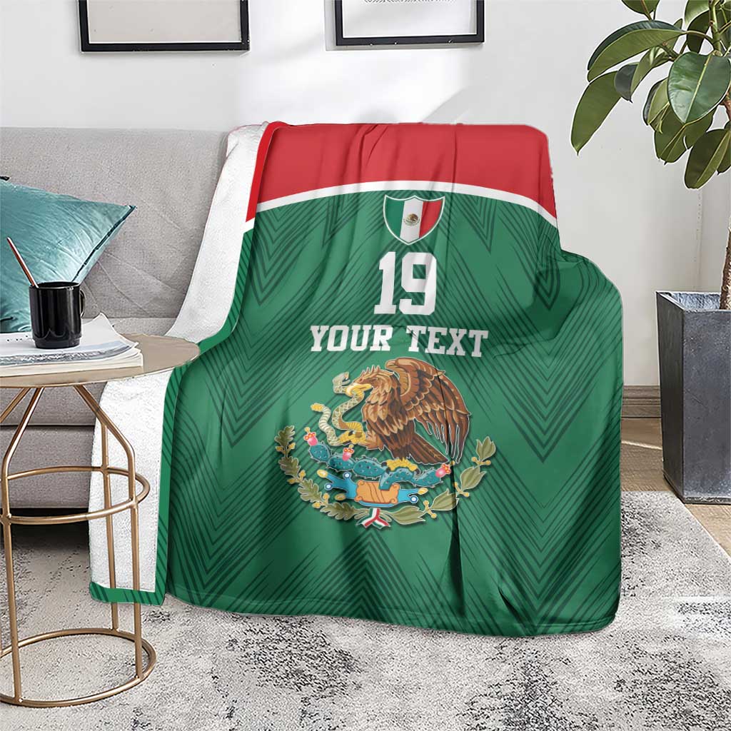 Custom Mexico Football Blanket El Tricolor World Cup Style - Wonder Print Shop