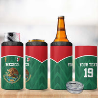 Custom Mexico Football 4 in 1 Can Cooler Tumbler El Tricolor World Cup Style - Wonder Print Shop