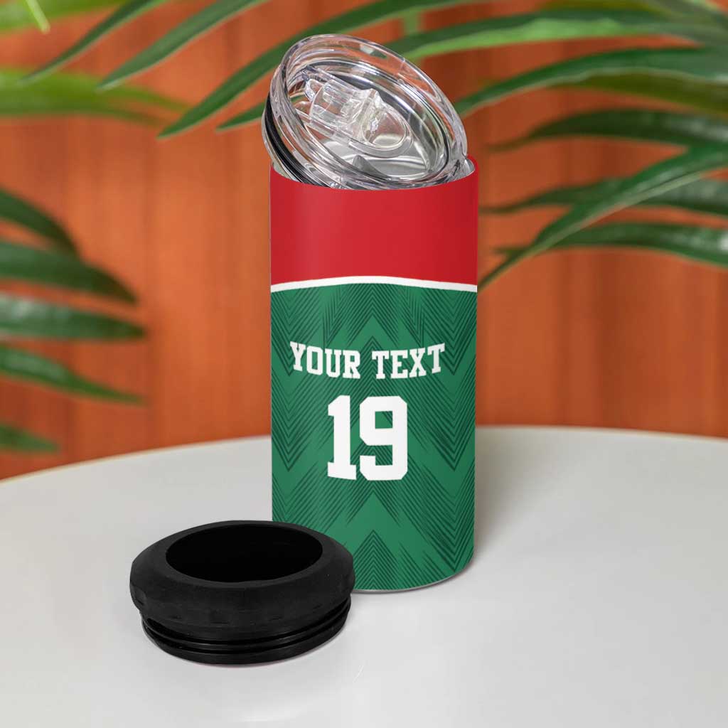 Custom Mexico Football 4 in 1 Can Cooler Tumbler El Tricolor World Cup Style - Wonder Print Shop