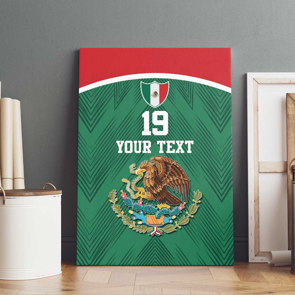 Custom Mexico Football Canvas Wall Art El Tricolor World Cup Style - Wonder Print Shop