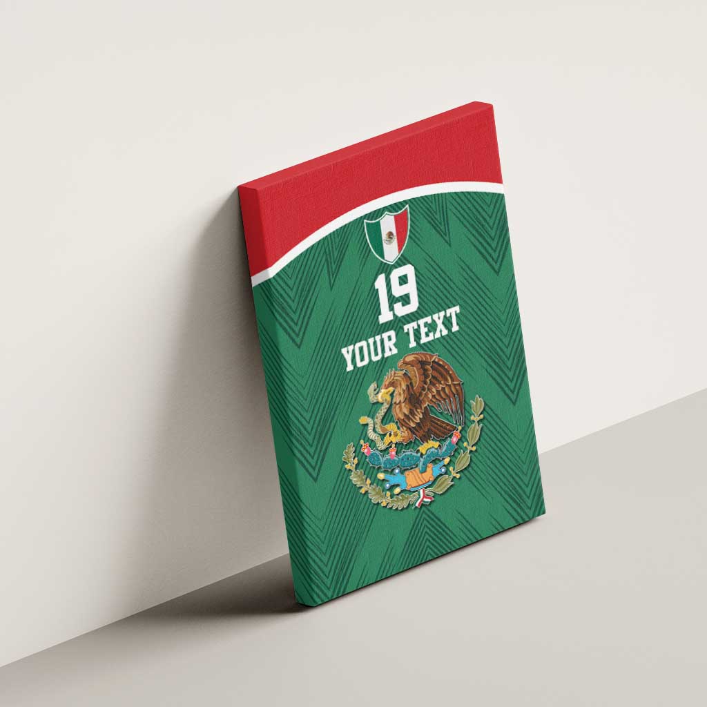 Custom Mexico Football Canvas Wall Art El Tricolor World Cup Style - Wonder Print Shop