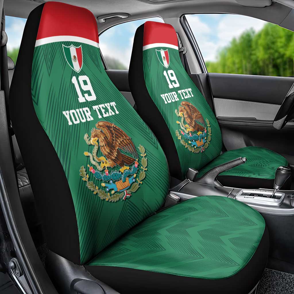 Custom Mexico Football Car Seat Cover El Tricolor World Cup Style - Wonder Print Shop