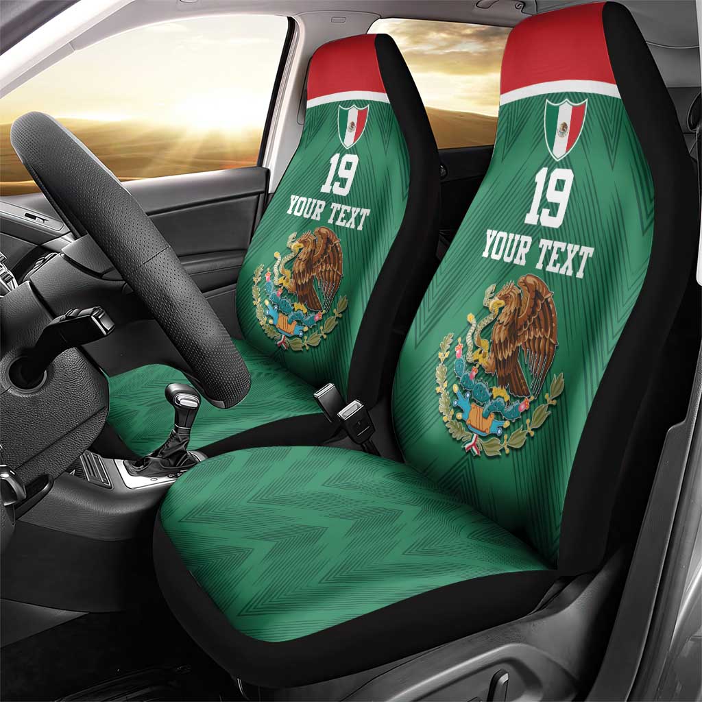 Custom Mexico Football Car Seat Cover El Tricolor World Cup Style - Wonder Print Shop