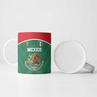 Custom Mexico Football Ceramic Mug El Tricolor World Cup Style - Wonder Print Shop