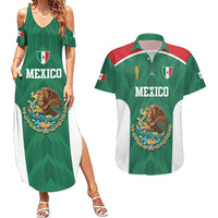 Custom Mexico Football Couples Matching Summer Maxi Dress and Hawaiian Shirt El Tricolor World Cup Style - Wonder Print Shop