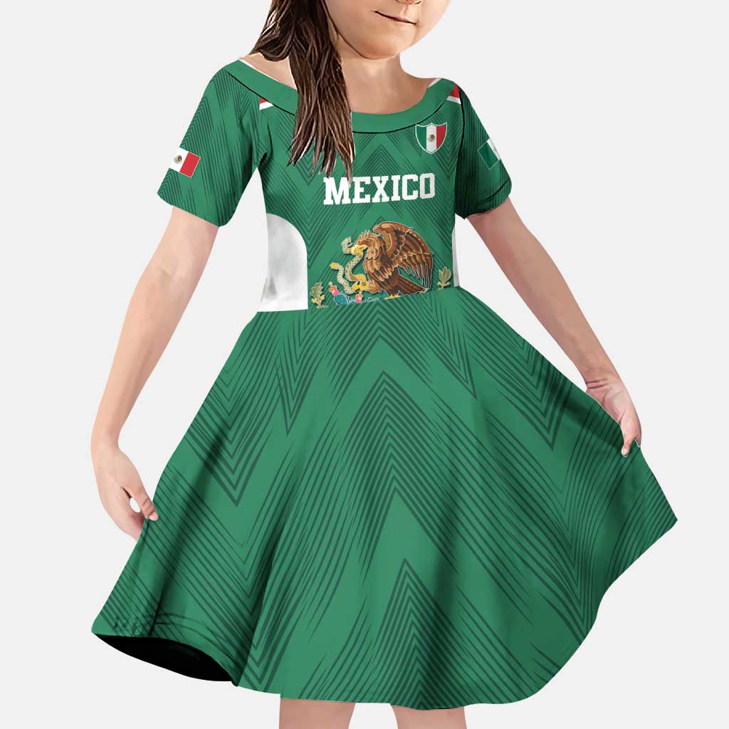 Custom Mexico Football Family Matching Mermaid Dress and Hawaiian Shirt El Tricolor World Cup Style - Wonder Print Shop