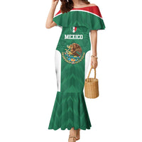 Custom Mexico Football Family Matching Mermaid Dress and Hawaiian Shirt El Tricolor World Cup Style - Wonder Print Shop