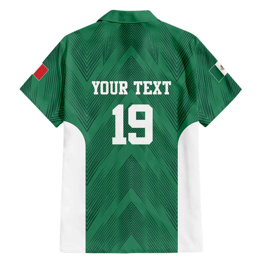 Custom Mexico Football Family Matching Off The Shoulder Long Sleeve Dress and Hawaiian Shirt El Tricolor World Cup Style - Wonder Print Shop