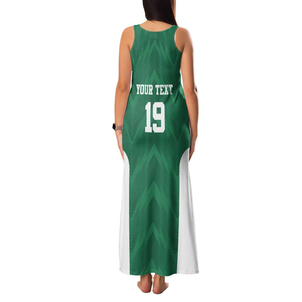 Custom Mexico Football Family Matching Tank Maxi Dress and Hawaiian Shirt El Tricolor World Cup Style - Wonder Print Shop
