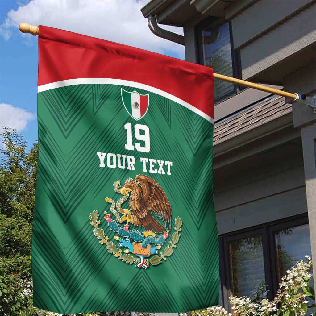 Custom Mexico Football Garden Flag El Tricolor World Cup Style - Wonder Print Shop