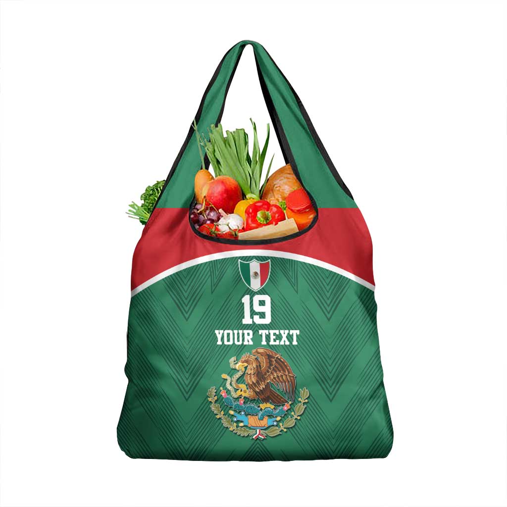 Custom Mexico Football Grocery Bag El Tricolor World Cup Style - Wonder Print Shop