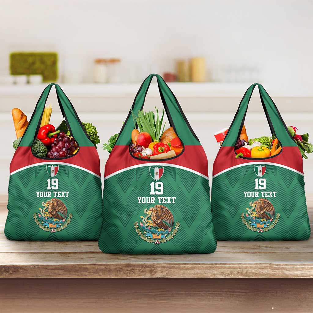 Custom Mexico Football Grocery Bag El Tricolor World Cup Style - Wonder Print Shop