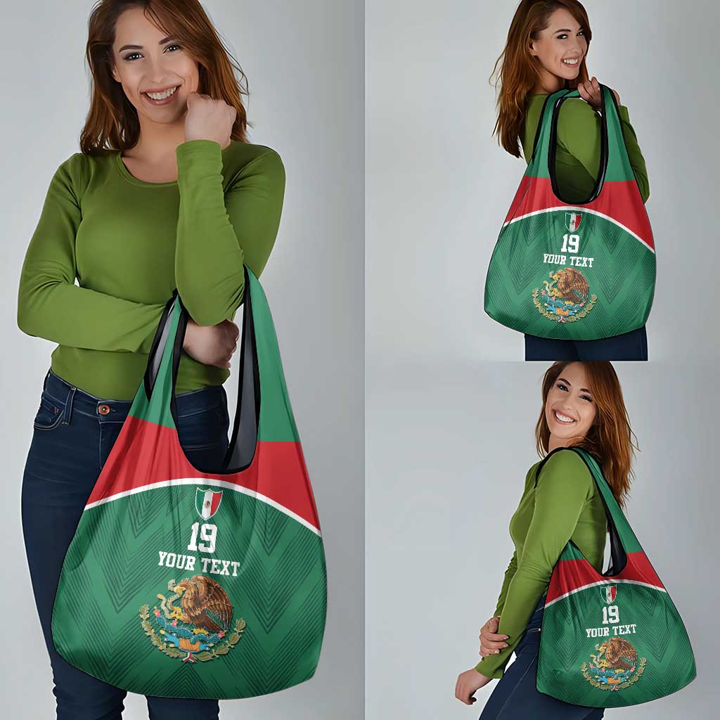 Custom Mexico Football Grocery Bag El Tricolor World Cup Style - Wonder Print Shop