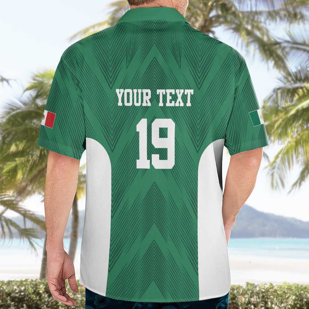 Custom Mexico Football Hawaiian Shirt El Tricolor World Cup Style - Wonder Print Shop