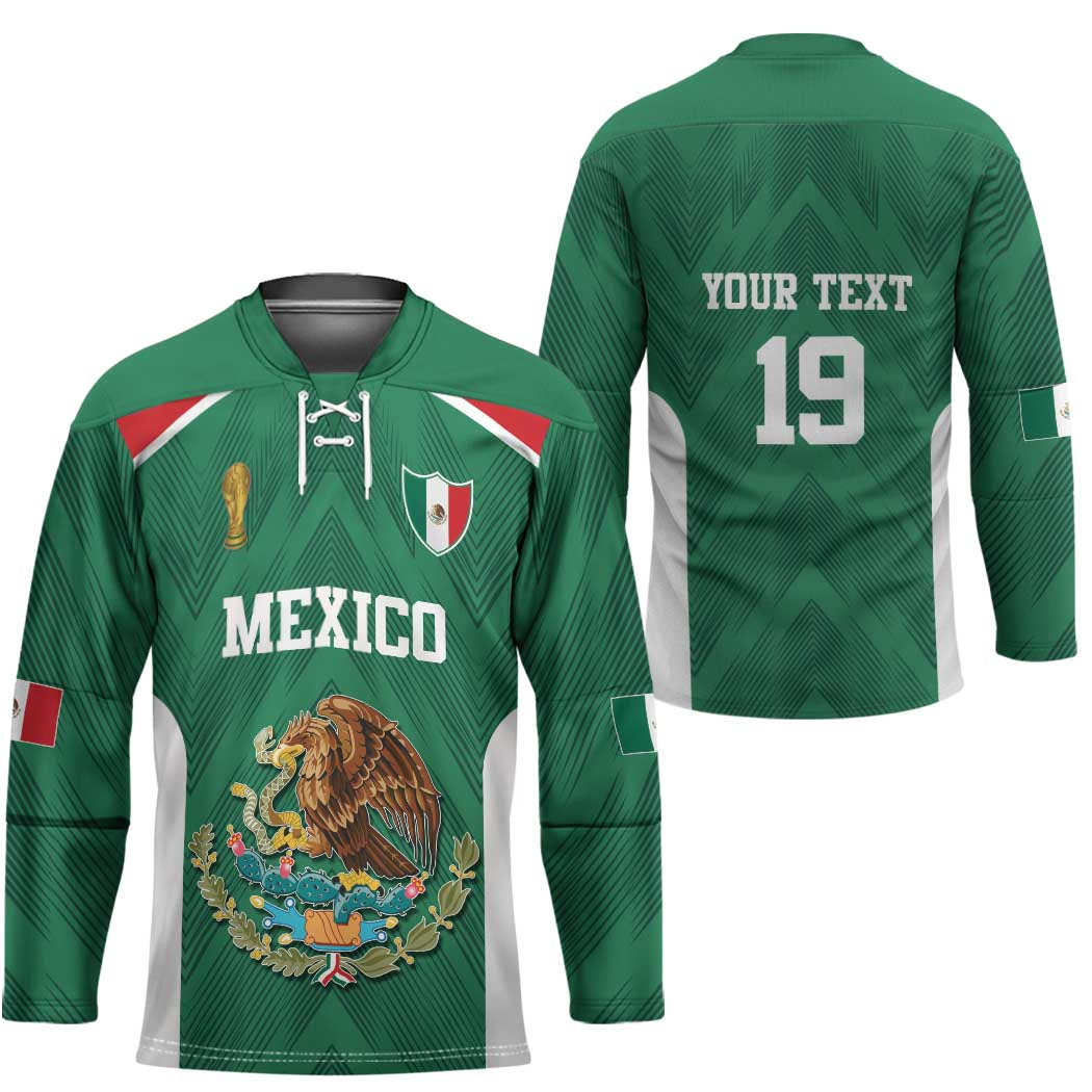 Custom Mexico Football Hockey Jersey El Tricolor World Cup Style - Wonder Print Shop
