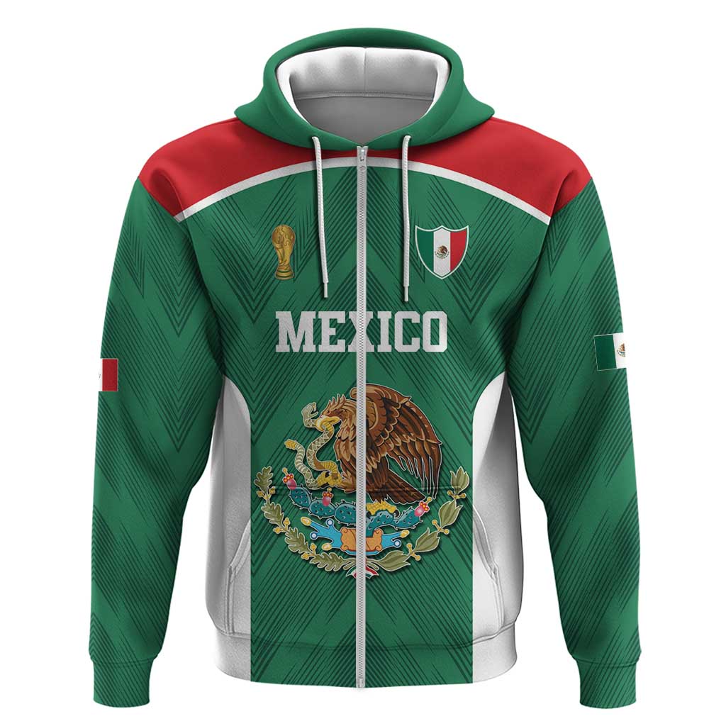Custom Mexico Football Hoodie El Tricolor World Cup Style - Wonder Print Shop