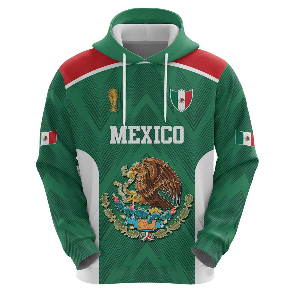 Custom Mexico Football Hoodie El Tricolor World Cup Style - Wonder Print Shop