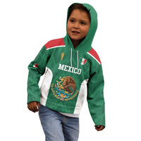 Custom Mexico Football Kid Hoodie El Tricolor World Cup Style - Wonder Print Shop