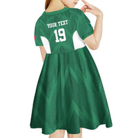 Custom Mexico Football Kid Short Sleeve Dress El Tricolor World Cup Style - Wonder Print Shop
