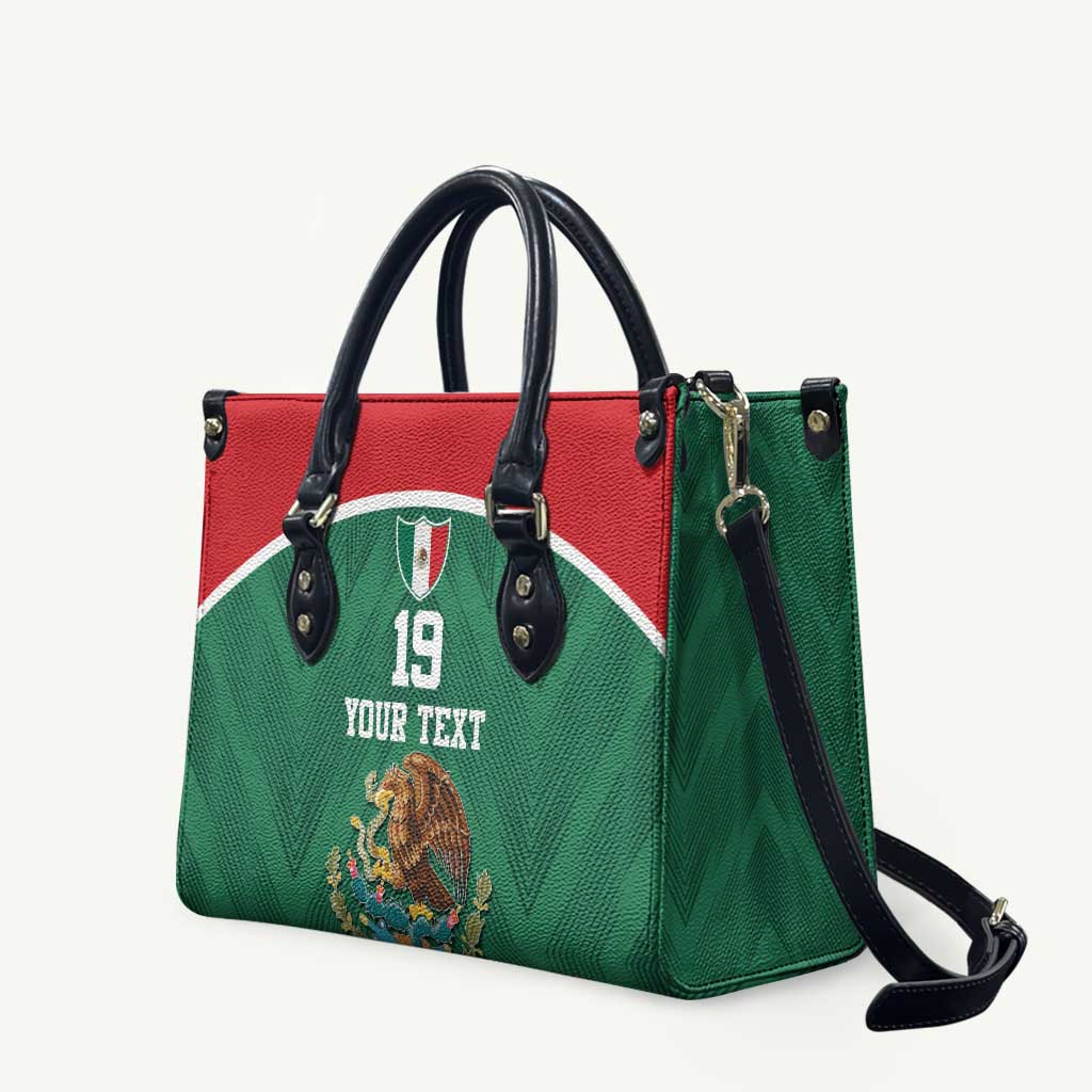 Custom Mexico Football Leather Bag El Tricolor World Cup Style - Wonder Print Shop