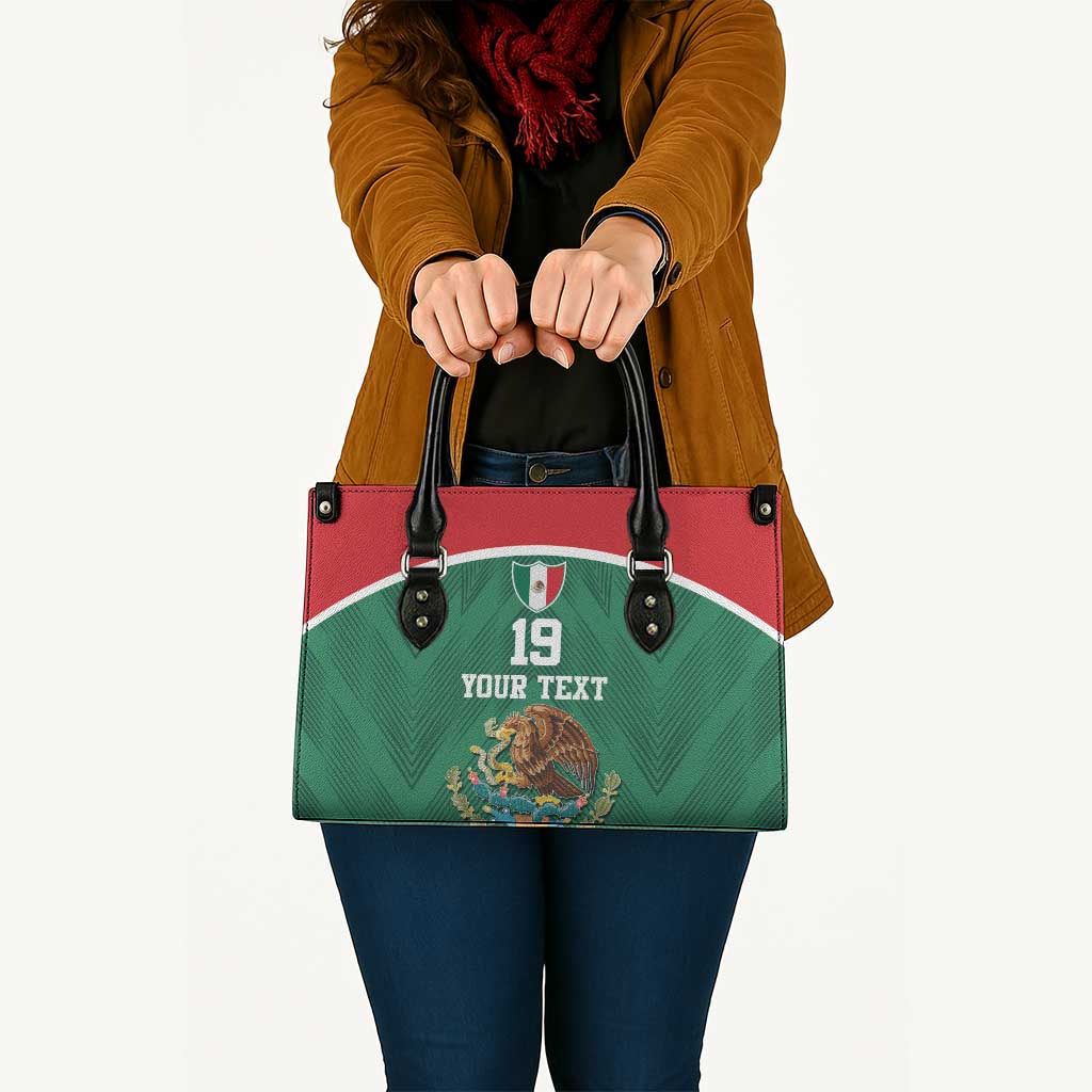 Custom Mexico Football Leather Bag El Tricolor World Cup Style - Wonder Print Shop