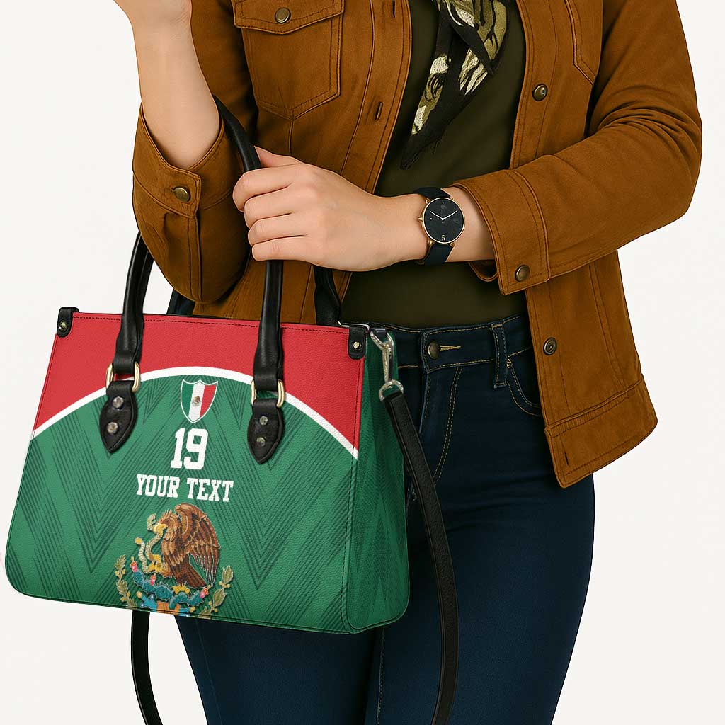 Custom Mexico Football Leather Bag El Tricolor World Cup Style - Wonder Print Shop