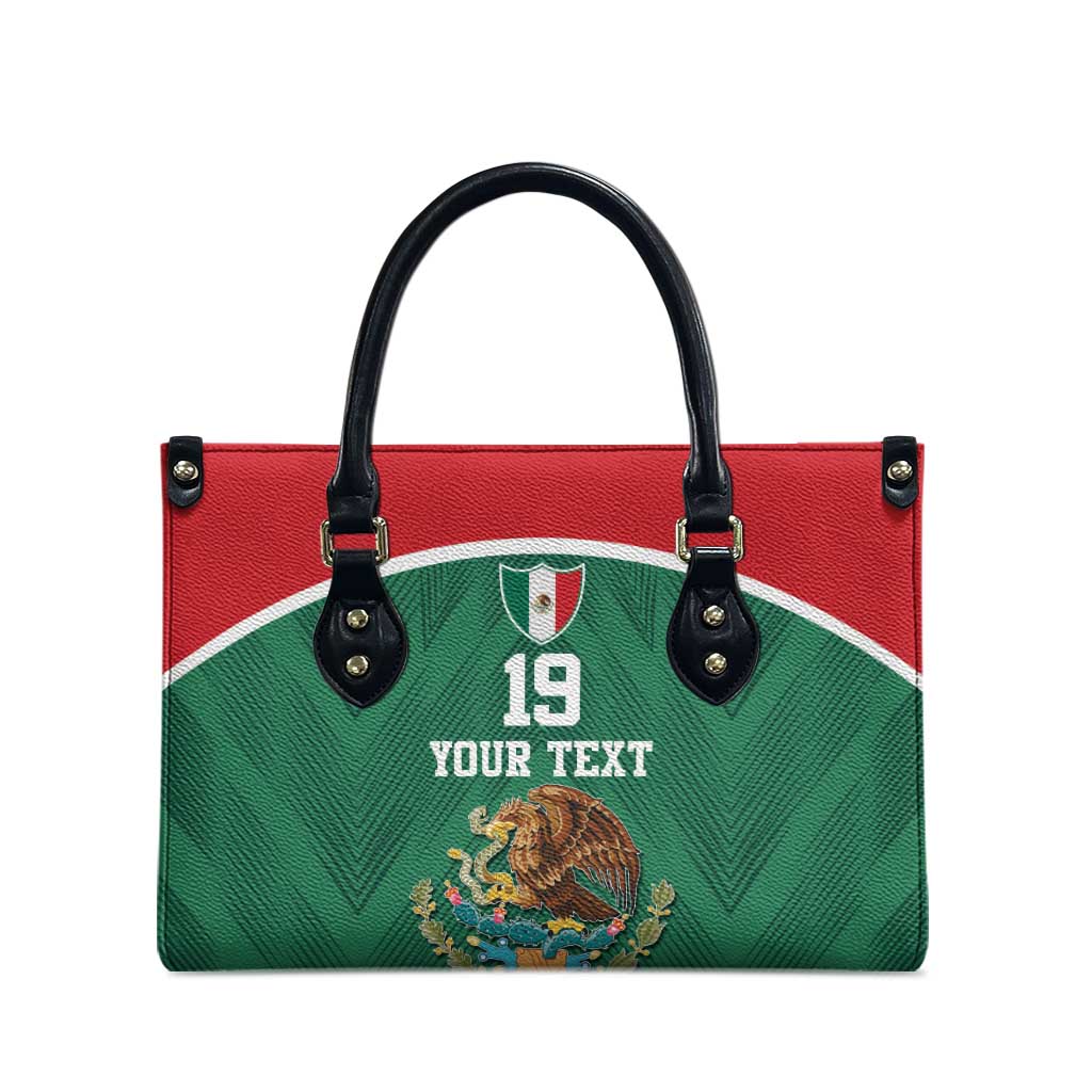 Custom Mexico Football Leather Bag El Tricolor World Cup Style - Wonder Print Shop