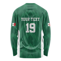 Custom Mexico Football Long Sleeve Shirt El Tricolor World Cup Style - Wonder Print Shop