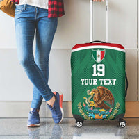 Custom Mexico Football Luggage Cover El Tricolor World Cup Style - Wonder Print Shop