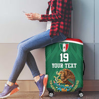 Custom Mexico Football Luggage Cover El Tricolor World Cup Style - Wonder Print Shop