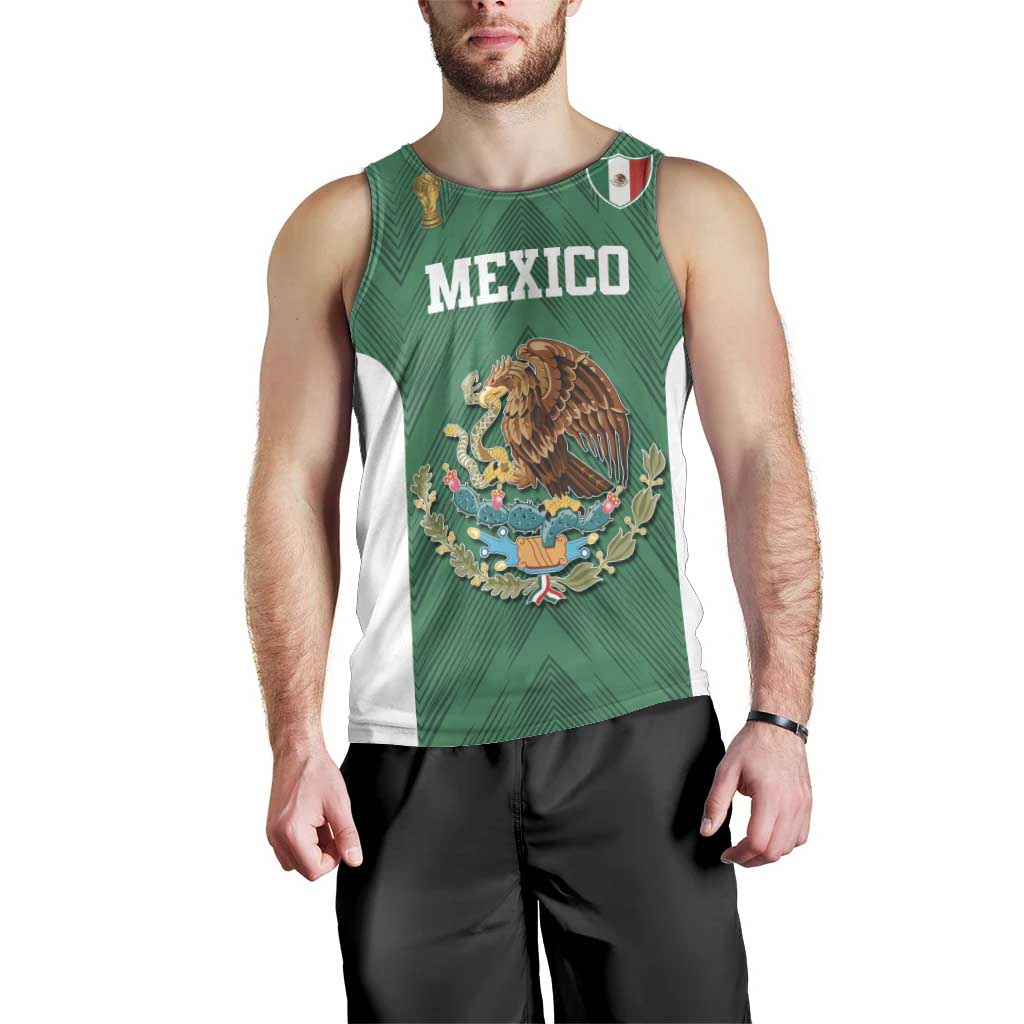 Custom Mexico Football Men Tank Top El Tricolor World Cup Style - Wonder Print Shop