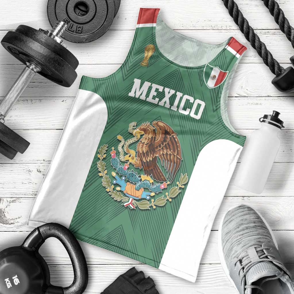 Custom Mexico Football Men Tank Top El Tricolor World Cup Style - Wonder Print Shop