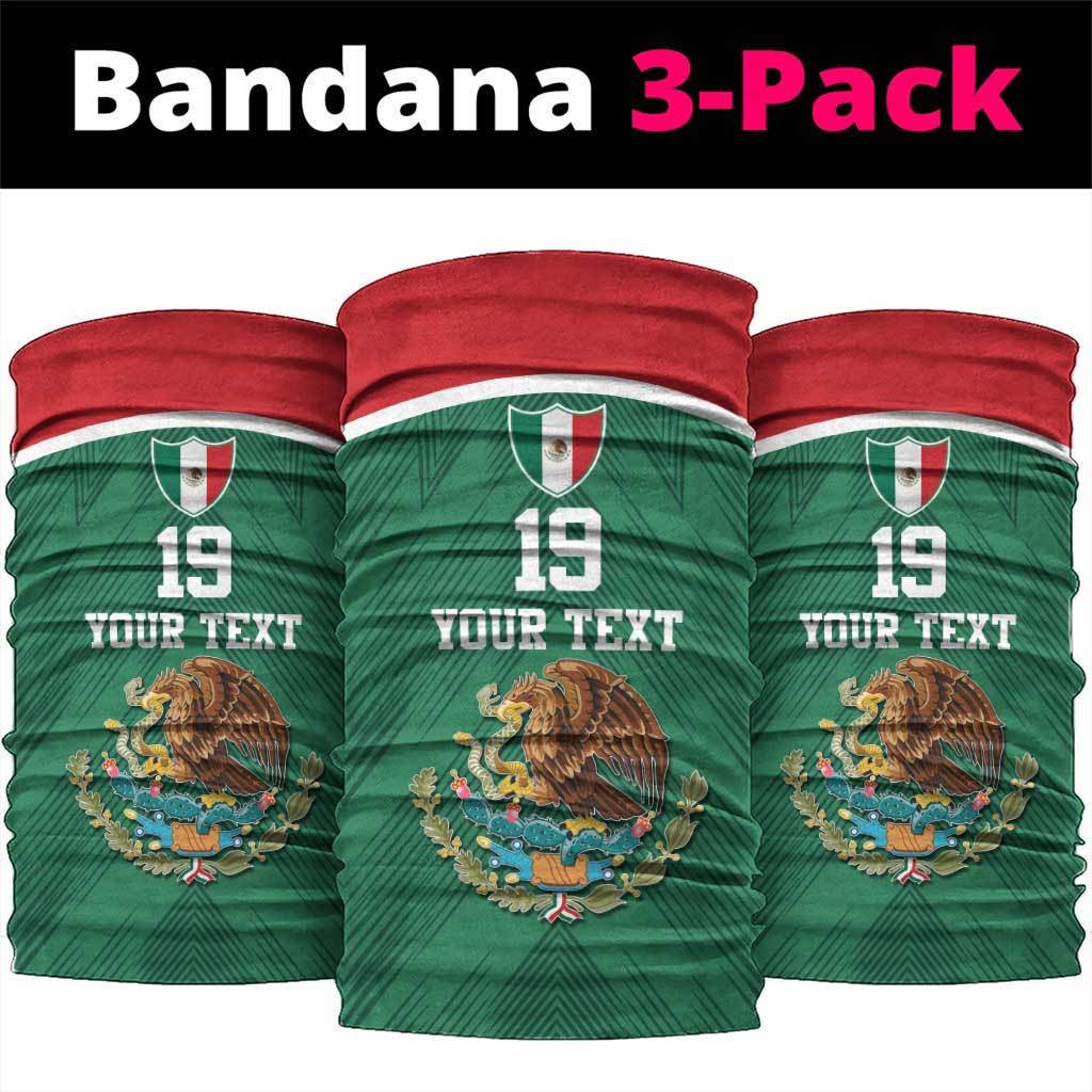 Custom Mexico Football Neck Gaiter El Tricolor World Cup Style - Wonder Print Shop